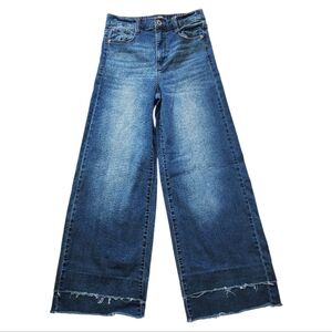 Fashion Nova Flare Jeans in Deep Blue